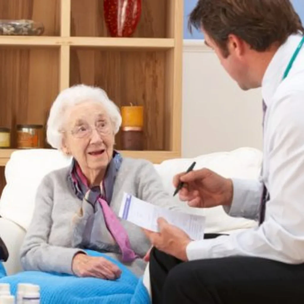 Diagnostica Domiciliare. Colloquio medico - paziente nel servizio di Radiologia